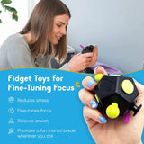 Seren-o-Sphere 12-Sided Fidget Cube - Anti-Stress Sensory Toy for Kids & Adults